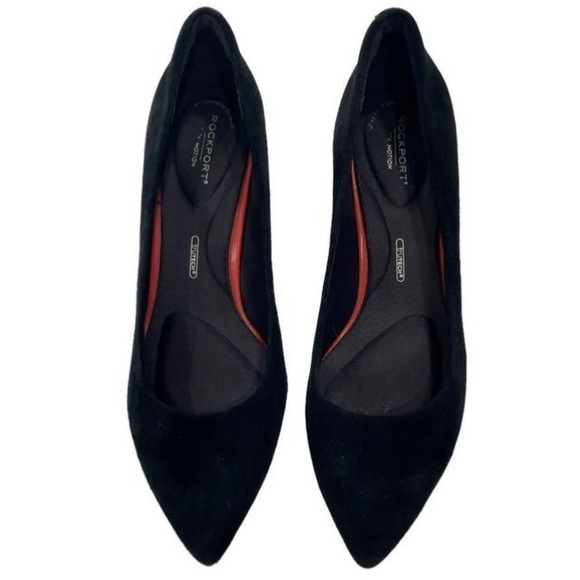 Rockport Total Motion Salima Women's Black Suede Pump sz 8 - Picture 3 of 11